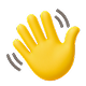 Waving Hand Yellow